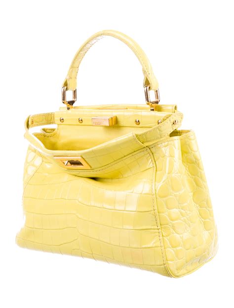 fendi peekaboo bag small|fendi peekaboo crocodile.